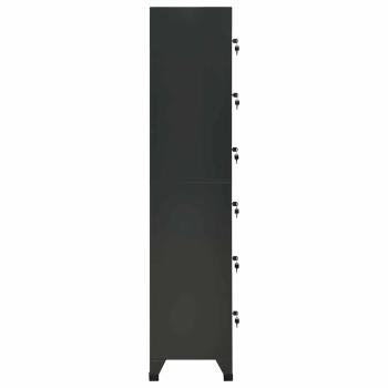 Schlie?fachschrank Anthrazit 38x40x180 cm Stahl