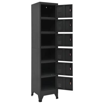 Schlie?fachschrank Anthrazit 38x40x180 cm Stahl