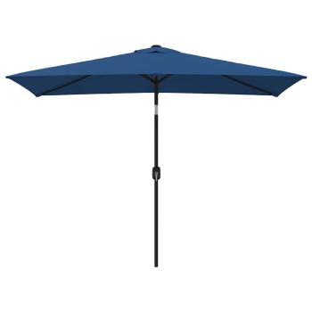 Sonnenschirm mit Metall-Mast 300x200 cm Azurblau
