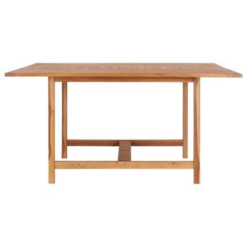 Gartentisch 150x150x76 cm Massivholz Teak