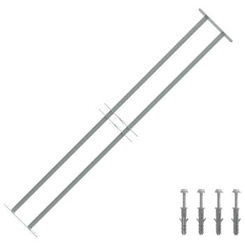 ARDEBO.de - Fenstergitter Verstellbar mit 2 Querstäben 1000-1500 mm