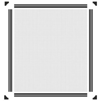 Magnet-Insektenschutz für Fenster Anthrazit 120x140 cm