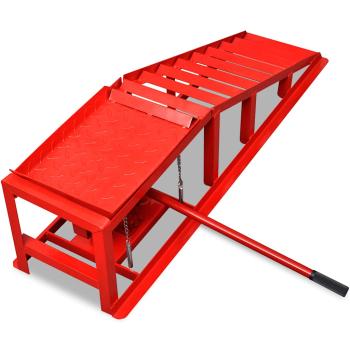 Auffahrrampen 2 Stk. Rot Stahl