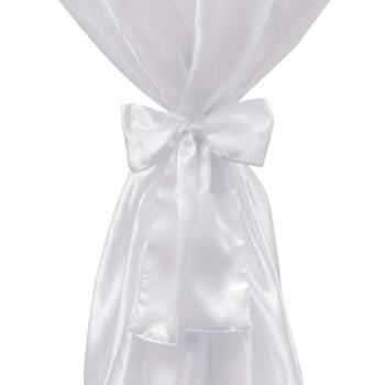 2 x Tischhusse Stehtischhusse weiß 70 cm