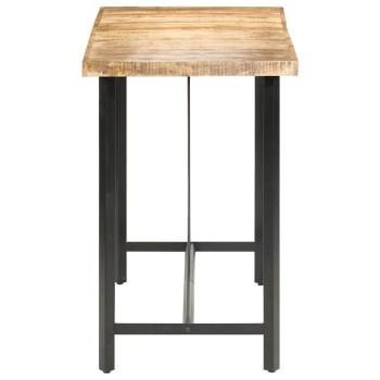 Bartisch 180x70x107 cm Raues Mangoholz