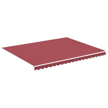 Ersatzstoff für Markise Burgunderrot 450x350 cm Polyester