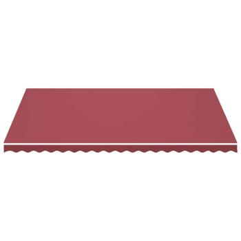 Ersatzstoff für Markise Burgunderrot 500x350 cm Polyester