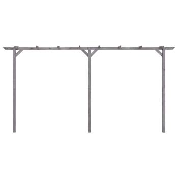 Garten-Pergola Grau 400x40x205 cm Imprägniertes Kiefernholz