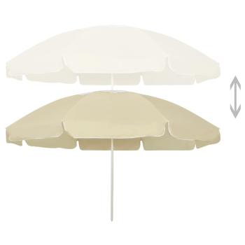 Strandschirm Sandgelb 240 cm
