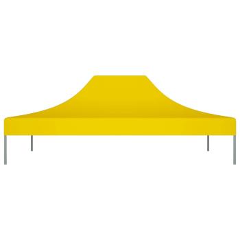 Partyzelt-Dach 4,5x3 m Gelb 270 g/m²