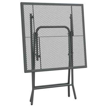 Gartentisch 60x60x72 cm Streckmetall Anthrazit