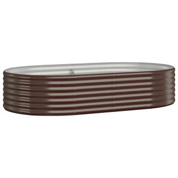 Hochbeet Verzinkter Stahl 175x100x36 cm Braun