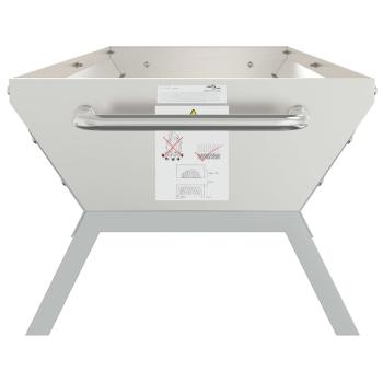 Grill Silbern 158x42x31 cm Edelstahl