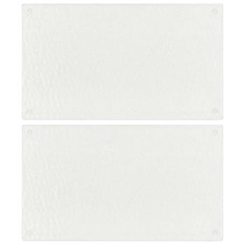 ARDEBO.de - Schneidebretter 2 Stk. Transparent Blasenmuster Hartglas