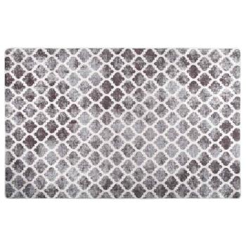 ARDEBO.de - Teppich Waschbar 160x230 cm Grau und Weiß