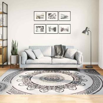 ARDEBO.de - Teppich Waschbar 160x230 cm Schwarz und Grau