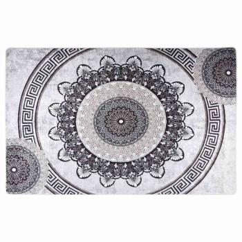 Teppich Waschbar 160x230 cm Schwarz und Grau