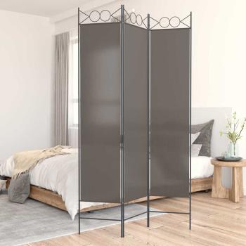 ARDEBO.de - 3-tlg. Paravent Anthrazit 120x200 cm Stoff
