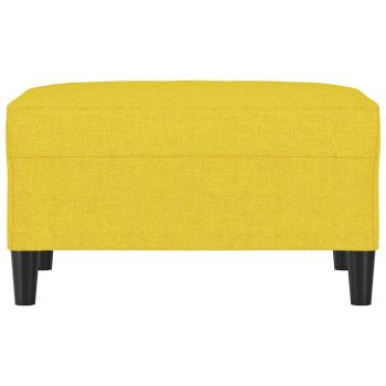 Fußhocker Hellgelb 70x55x41 cm Stoff