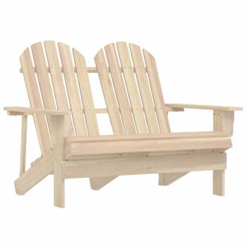 ARDEBO.de - Adirondack-Gartenbank 2-Sitzer Massivholz Tanne