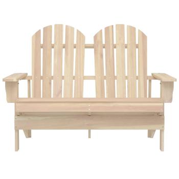 Adirondack-Gartenbank 2-Sitzer Massivholz Tanne