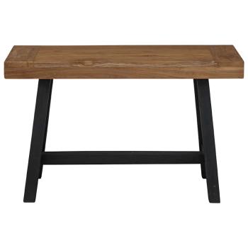 Bank 80 cm Massivholz Teak