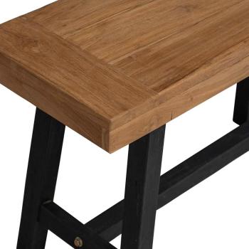 Bank 80 cm Massivholz Teak