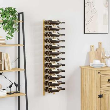 Wand-Weinregal für 24 Flaschen Golden Eisen