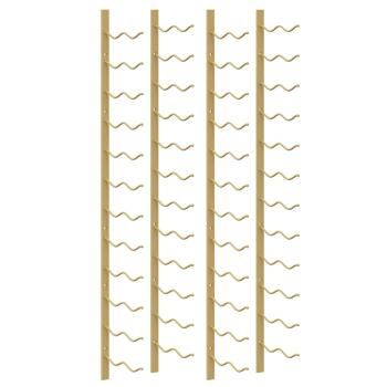 Wand-Weinregal für 24 Flaschen 2 Stk. Golden Eisen
