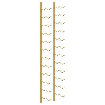 Wand-Weinregal für 24 Flaschen 2 Stk. Golden Eisen