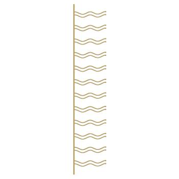 Wand-Weinregal für 24 Flaschen 2 Stk. Golden Eisen