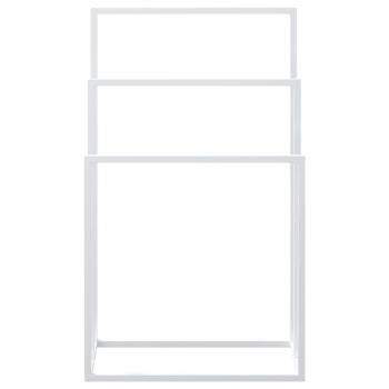 Handtuchst?nder Wei? 48x24x79 cm Eisen
