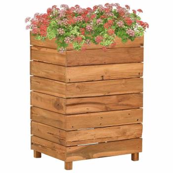 ARDEBO.de - Hochbeet 50x40x72 cm Teak Altholz und Stahl