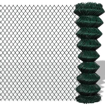 ARDEBO.de - Maschendrahtzaun Stahl 1,5x25 m Grün