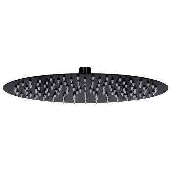 ARDEBO.de - Regenbrause Edelstahl 30 cm Rund Schwarz
