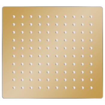 Regenbrause Edelstahl 20x20 cm Quadrat Golden