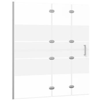Faltbare Duschkabine ESG 120x140 cm Weiß