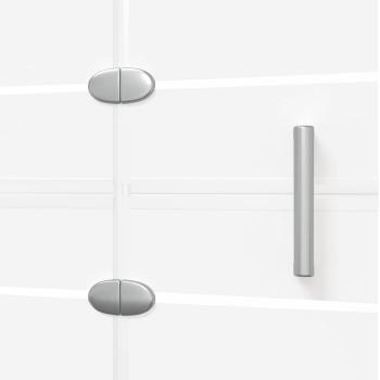 Faltbare Duschkabine ESG 120x140 cm Weiß
