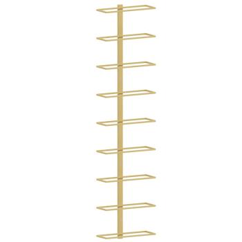Wand-Weinregal für 9 Flaschen Golden Eisen