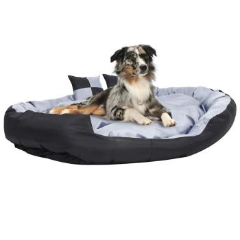 ARDEBO.de - Hundekissen Wendbar und Waschbar Grau und Schwarz 150x120x25 cm