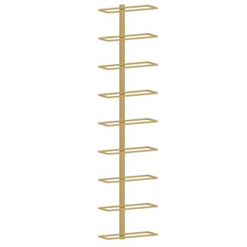 Wand-Weinregale für 9 Flaschen 2 Stk. Golden Eisen