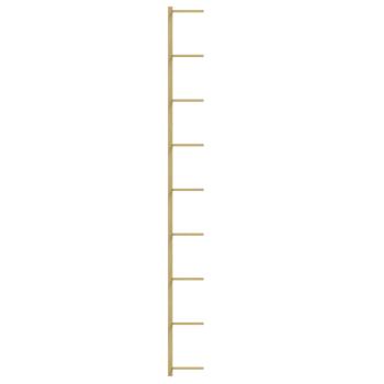 Wand-Weinregale für 9 Flaschen 2 Stk. Golden Eisen