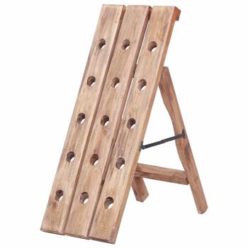 ARDEBO.de - Weinregal für 15 Flaschen 26x50x70 cm Altholz Massiv