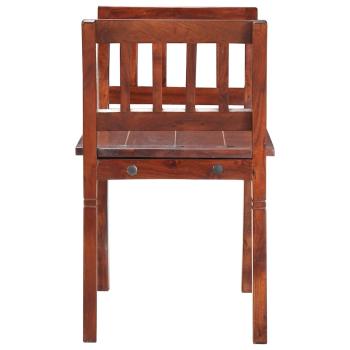 Sitzbank 111 cm Massivholz Akazie