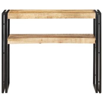 Konsolentisch 90x30x75 cm Raues Mangoholz