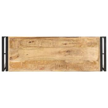 Konsolentisch 90x30x75 cm Raues Mangoholz