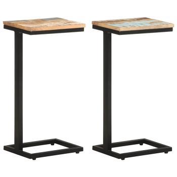 ARDEBO.de - Beistelltische 2 Stk. 31,5x24,5x64,5 cm Altholz Massiv