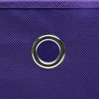 Aufbewahrungsboxen mit Deckeln 4 Stk. 28x28x28 cm Lila