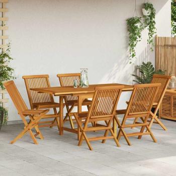 ARDEBO.de - 7-tlg. Garten-Essgruppe Massivholz Teak