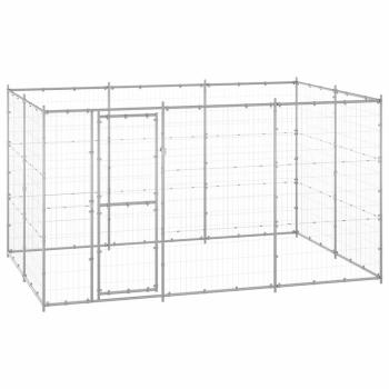 ARDEBO.de - Outdoor-Hundezwinger Verzinkter Stahl 7,26 m²